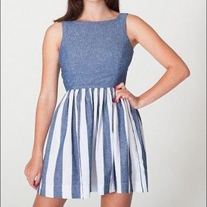American Apparel • Striped Chambray Dress